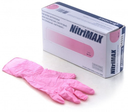 NitriMax перчатки нитриловые неопудренные розовые 3,5 г р. (50пар/уп)
